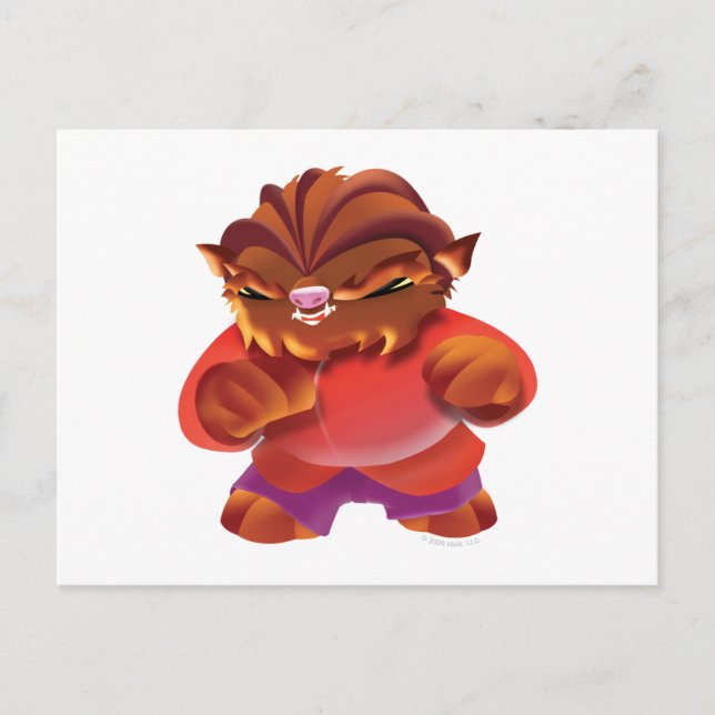 Idolz Monsters Truf Postkarte (Vorderseite)