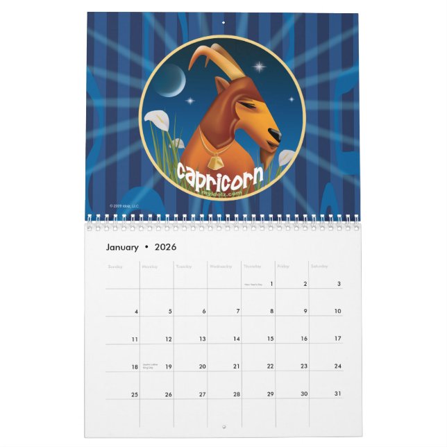 Idolz Tierkreis-Kreis-Kalender Kalender (Jan 2026)