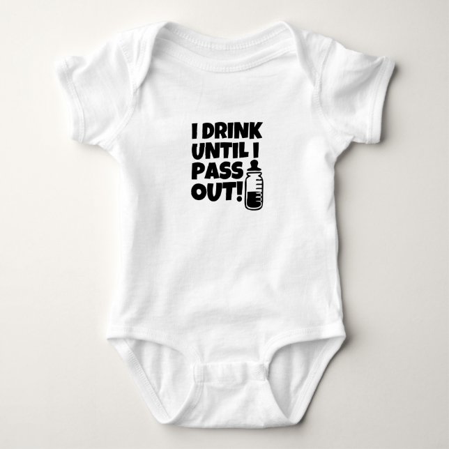 Idrink, bis, ipass heraus lustig, Baby, Baby Strampler (Vorderseite)