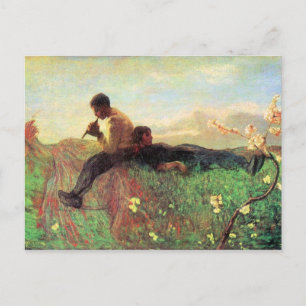 Idyl von Giovanni Segantini Postkarte