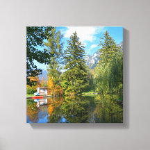 Idylle des Herbstbeckens