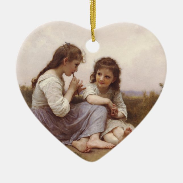 Idylle Enfantine (ein KindheitIdyll) Keramikornament (Vorne)