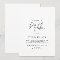 Idyllic Stylish Calligraphy Spanish Brautparty