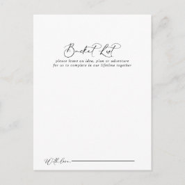 Idyllische Kalligrafie-Eimerkarte Postkarte