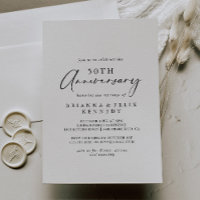 Idyllische Kalligraphie 50. Hochzeitstag