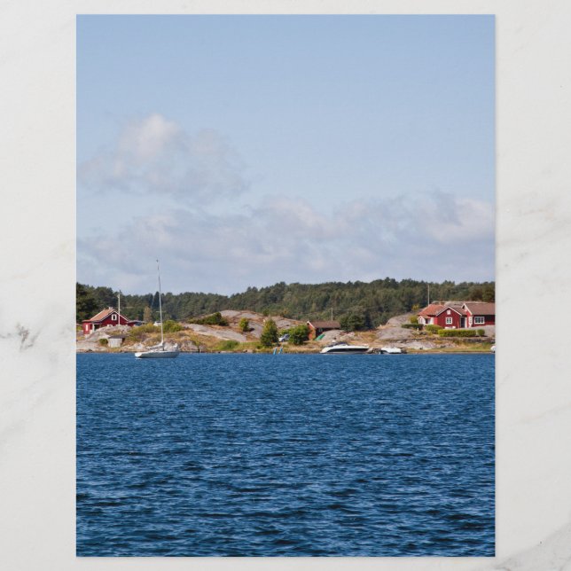Idyllische Küstenlandschaft Flyer (Vorne)