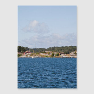 Idyllische Küstenlandschaft Magnetkarte