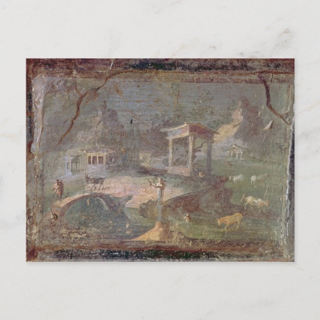 Idyllische Landschaft, aus Herculaneum, Postkarte (Vorderseite)