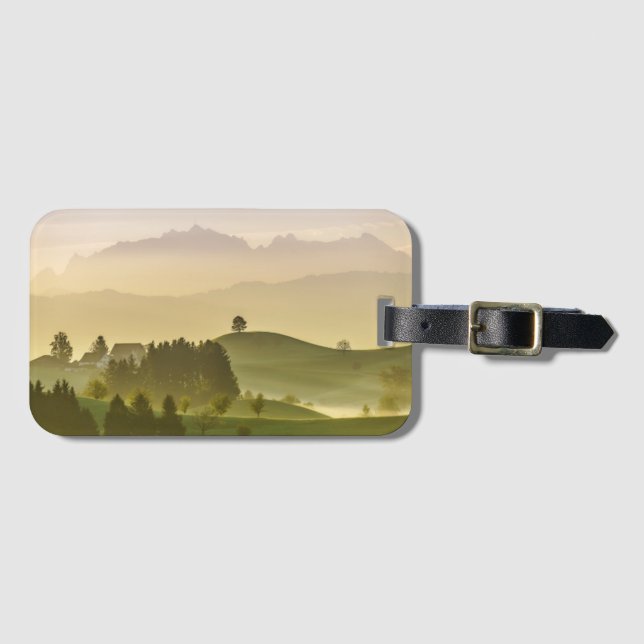 Idyllische Landschaft | die Schweiz, Säntis Gepäckanhänger (Vorderseite (Horizontal))
