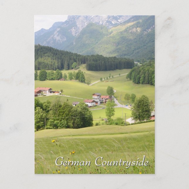 Idyllische Landschaft Postkarte (Vorderseite)