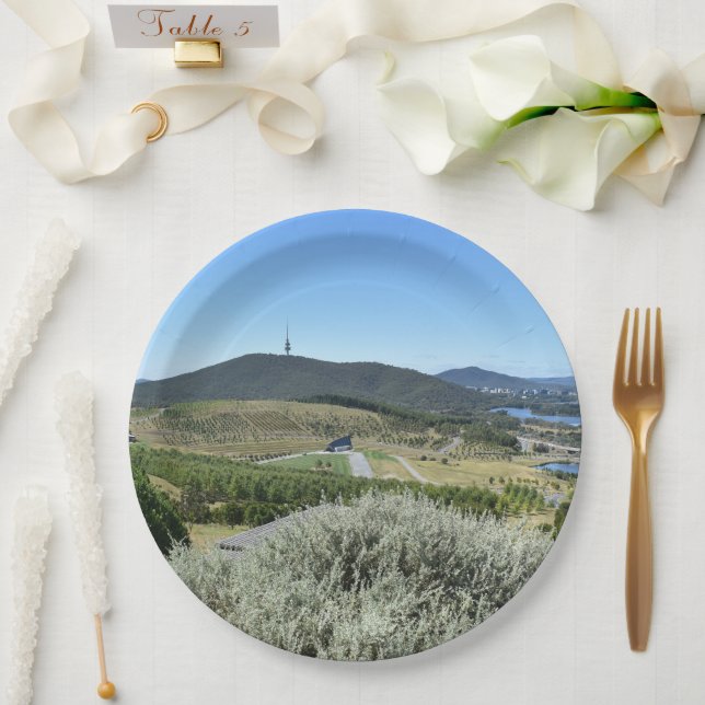 Idyllischer Tag in Canberra Pappteller (Hochzeit)