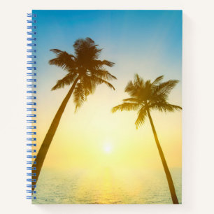 Idyllischer tropischer Himmel Notizbuch