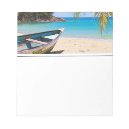 Idyllisches Tropical Beach Nature Foto Notizblock