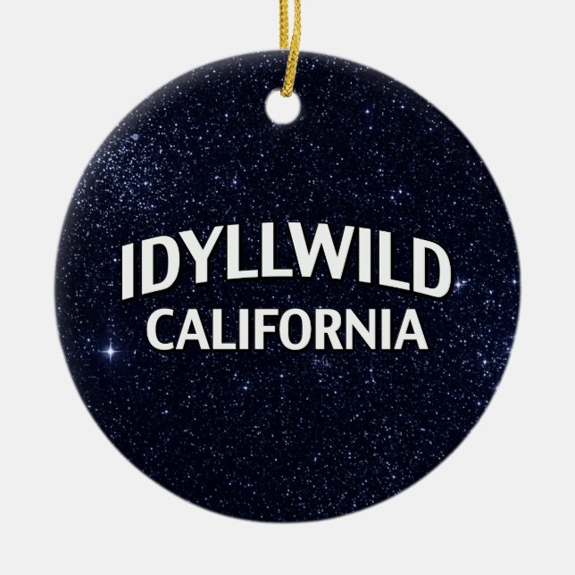 Idyllwild Kalifornien Keramikornament (Vorne)