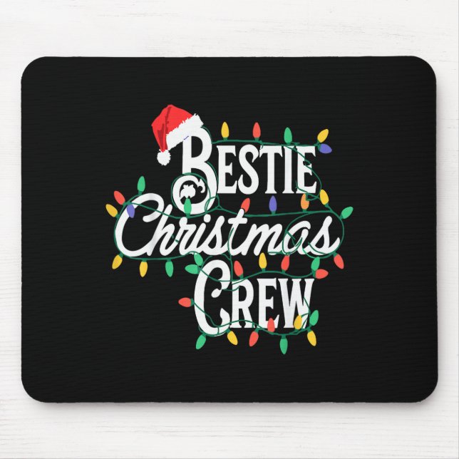 Ie Christmas Crew Funny Friend Matching Friends  Mousepad (Vorne)