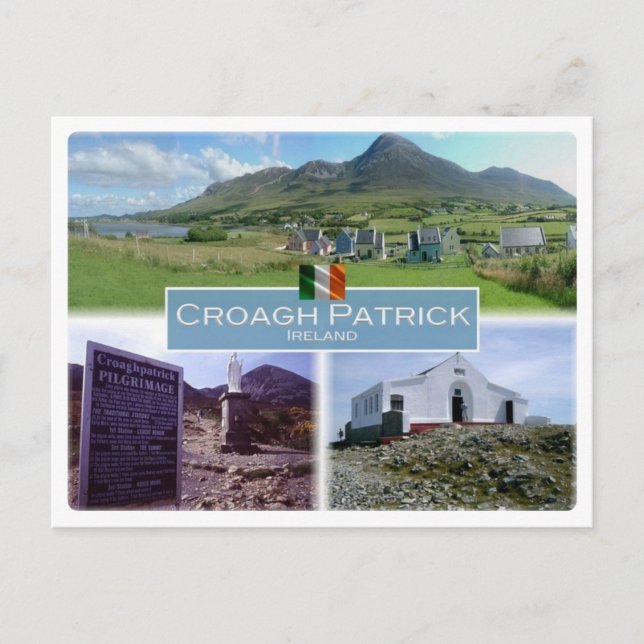 IE Irland - Croagh Patrick - Postkarte (Vorderseite)