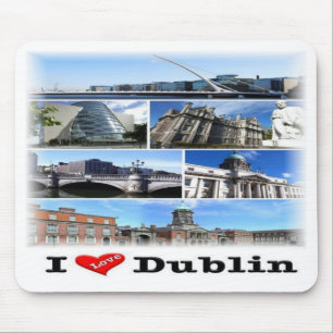 IE Irland - Dublin - I Liebe - Mousepad