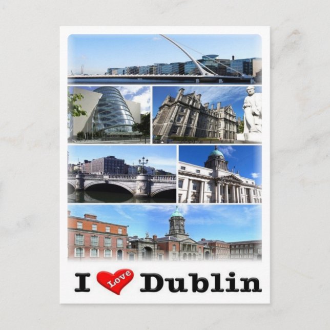IE Irland - Dublin - Postkarte (Vorderseite)