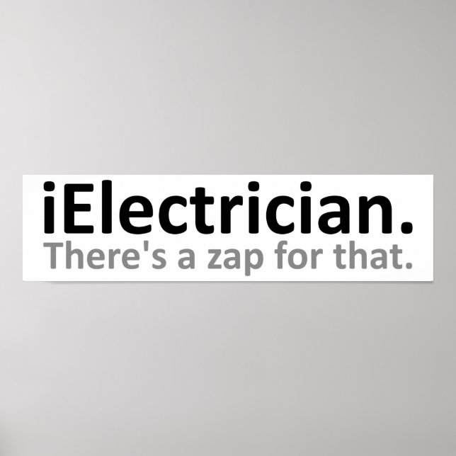 iElectrician Funny Poster (Vorne)