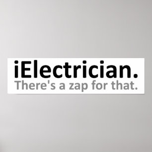 iÉlectricien Affiche Drôle