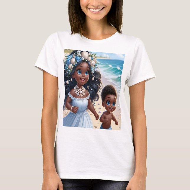 Iemanjá menina T-Shirt (Vorderseite)
