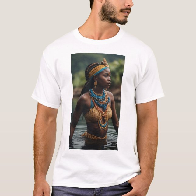 Iemanjá (Yemoja) - Mutter der Ozeane T-Shirt (Vorderseite)