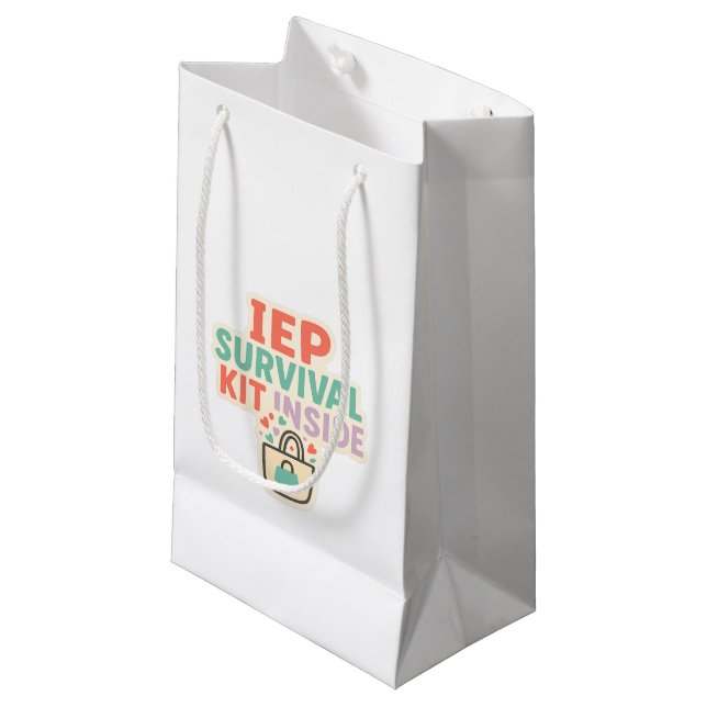 IEP Survival Kit Inside | Inclusion Appreciation Kleine Geschenktüte (Vorderseite Schrägansicht)