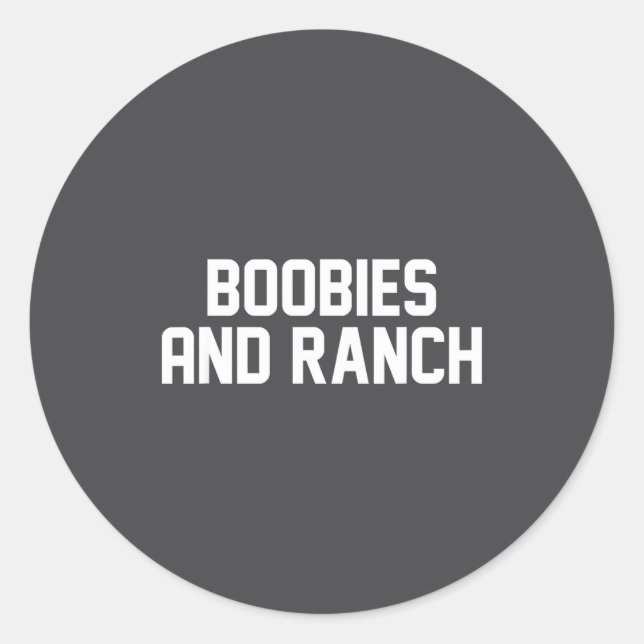Ies And Ranch Funny Quote  Runder Aufkleber (Vorderseite)