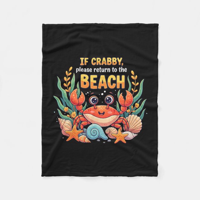 If Crab  Fleecedecke (Vorderseite)