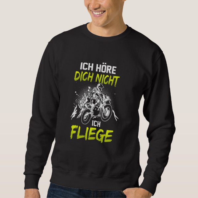 If Dirt Aint Flyin' You Ain't Tryin Dirt Bike Endu Sweatshirt (Vorderseite)