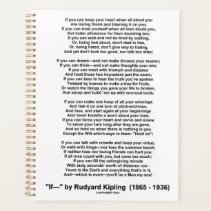 If- Gedicht von Rudyard Kipling (kein Kipling-Bild Planer