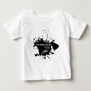 If in doubt, flat, out baby t-shirt