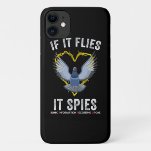 If It Flies It Spies Birds Are Not Real Funny Dron Case-Mate iPhone Hülle