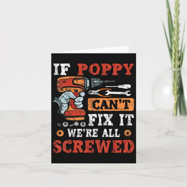 If Ppy Can't Fix It We're All Screwed Father's Day Karte (Vorderseite)