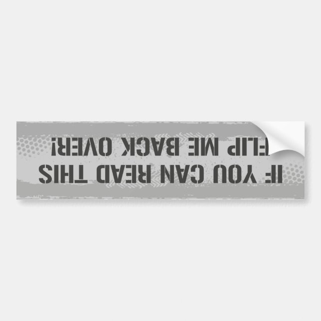If You Can Read This Autoaufkleber (Vorne)