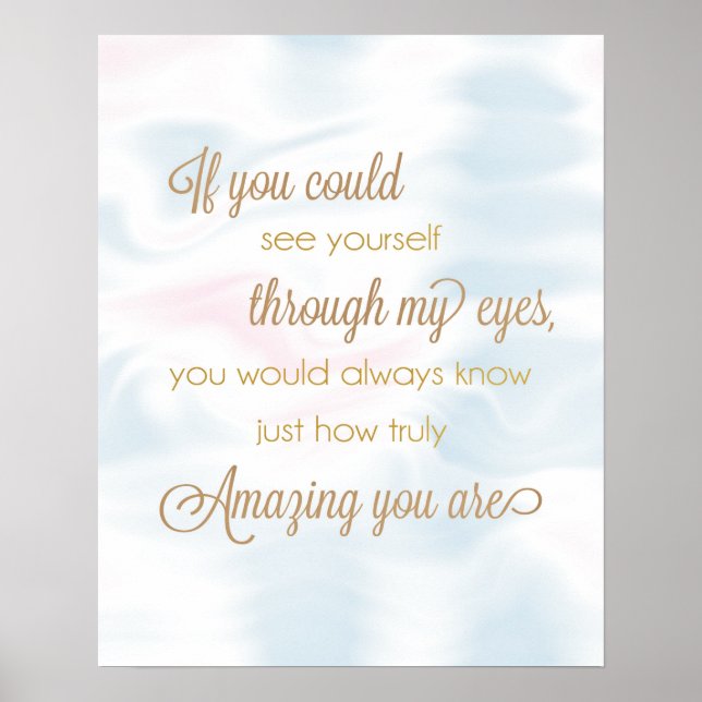 If You Could See Yourself Through My Eyes Poster (Vorne)