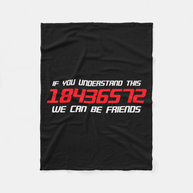 If You Understand This 18436572 Funny Mechanic Car Fleecedecke (Vorderseite)