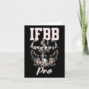 IFBB Pro Floral Weibliche Physik und Bodybuilding Karte