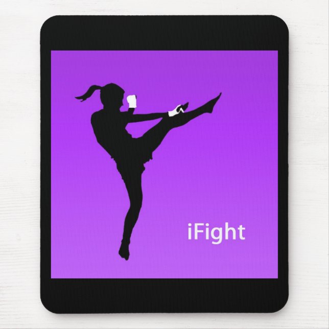 iFight Mädchen mousepad (Vorne)