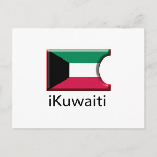 iFlag Kuwait Postkarte