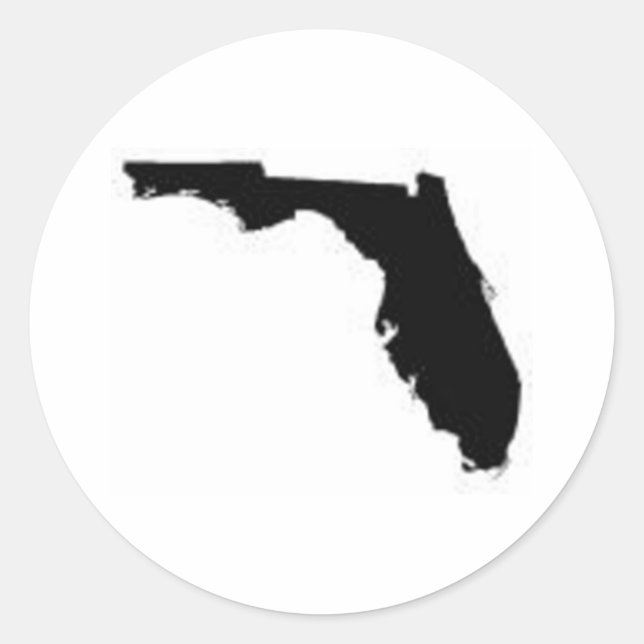 iFLORIDA MAP2 Runder Aufkleber (Vorderseite)