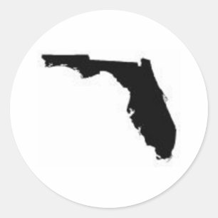 iFLORIDA MAP2 Runder Aufkleber