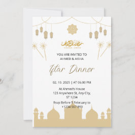 Iftar Abendessen Einladung Rmadan mit Lentern