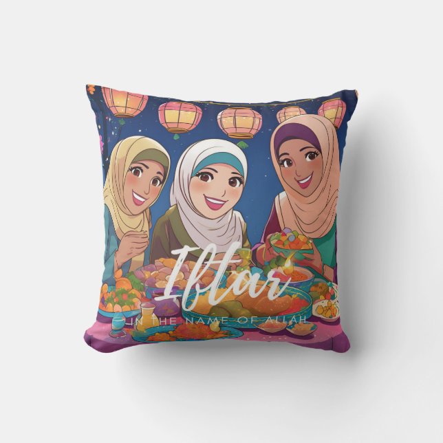 Iftar Cushion 3 Schwestern Kissen (Vorderseite)