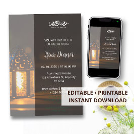 Iftar Dinner Einladung Rmadan Moschee