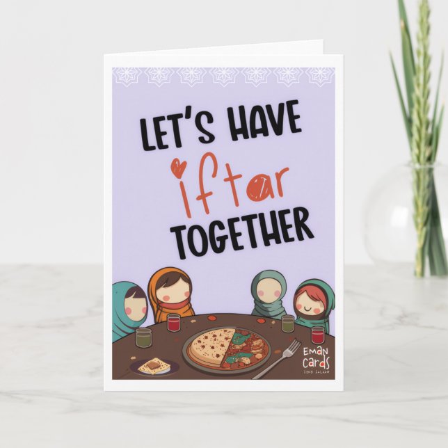 Iftar-Einladung - Freunde Karte (Vorderseite)