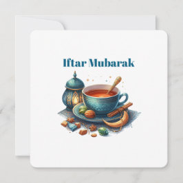 Iftar Mubarak Abendessen-Einladungen Feiertagskarte