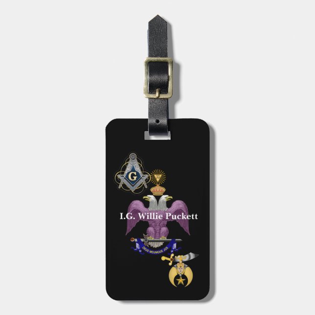 IG LUGGAGE TAG GEPÄCKANHÄNGER (Vorderseite vertikal)