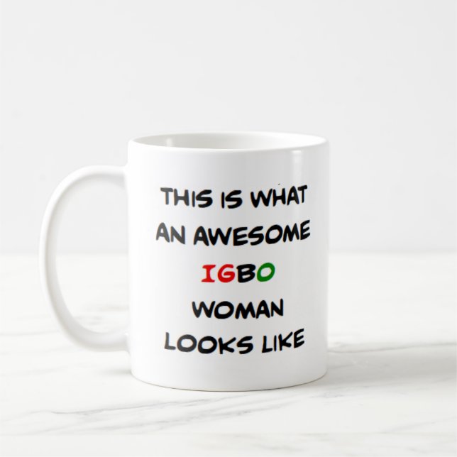 Igbo-Frau, großartig Kaffeetasse (Links)