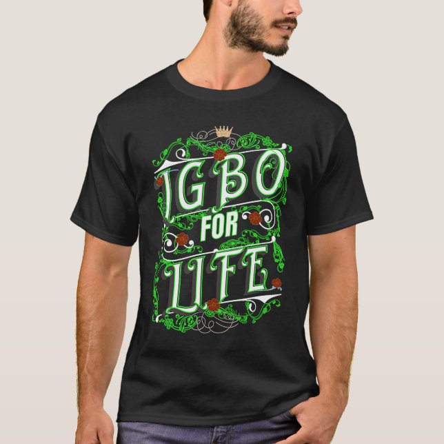 Igbo für lebenslange Herkunft Einleitung Cooler ni T-Shirt (Vorderseite)